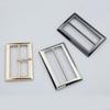 4pcs Adjustable Metal Three-Speed Buckle Set Windbreakers, Satchels, and Backpacks - Fashionable Suspender Lock Buckles In Silvery, Black, and Golden
