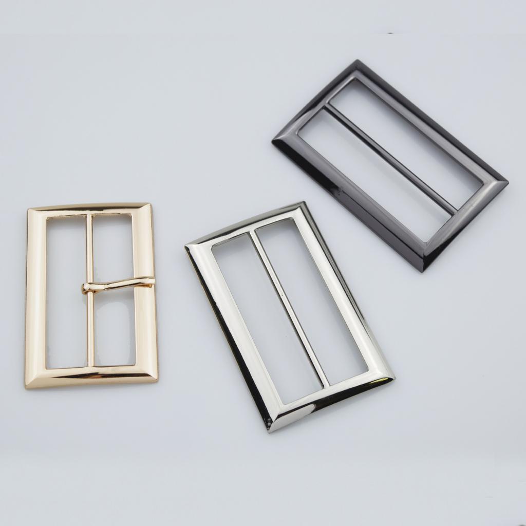 4pcs Adjustable Metal Three-Speed Buckle Set Windbreakers, Satchels, and Backpacks - Fashionable Suspender Lock Buckles In Silvery, Black, and Golden