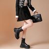 Thick-soled Martin Boots Women's 2025 Autumn New Thin and Versatile Niche Foreign-style Mid-tube Boots Soft-soled Chelsea Boots