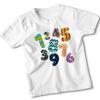 Colorful Numbers Day 1-9 Kids Learning Counting Unisex Childrens T-Shirt Graphic