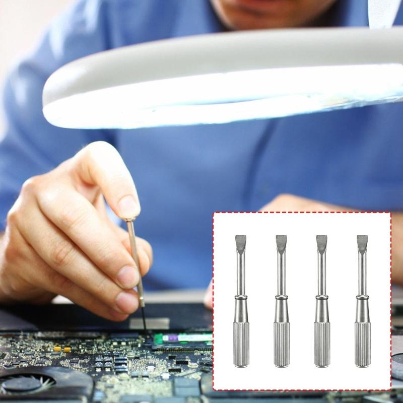 Pack Of 4 Carbon Steel Precisions Screwdrivers Set Professional Design For Watch And Bracelet Repair With Antislip Grip