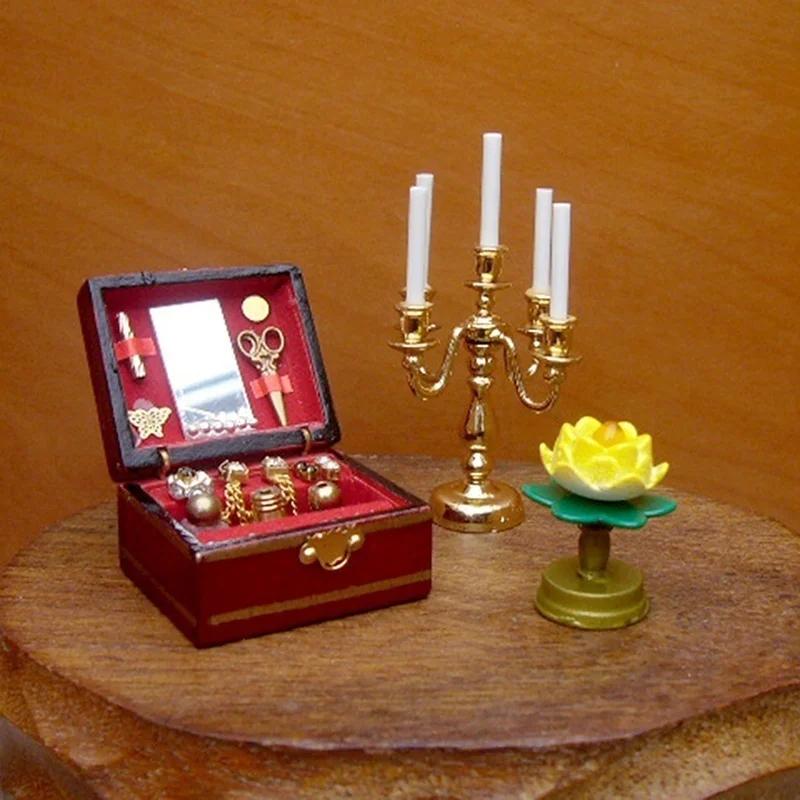 1PC Mini Jewelry Display Manager Travel Jewelry Box Home Mini Furniture Decoration Sofa Water Dispenser Cute Retro Birthday Gift