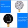 Y50 Hydraulic Pressure Gauge Multi-purpose Precise 1/4NPT 600PSI Bottom Entry Hard Oil Air Water Pressure Gauge for Air Tank