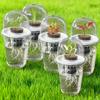 Estación de Propagación de Plantas Germinador de Semillas Maceta Hidropónica Transparente Taza de Germinación de Plantas con Cesta para Plántulas Tapa de Cúpula para Patatas Suculentas