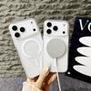 Transparent  Magnetic Magsafe Phone Case for iPhone 17 Air 16 Pro Max 15 14 13 12 11 Boxed Shockproof Protective Cover