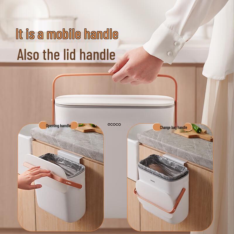 ecoco 10L Wandmontierbarer Küchenmülleimer