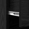 Sideboard In Black Oak Look 70 X 35.5 X 67.5 Cm