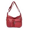 Damen Freizeit Crossbody Tasche Leder Umhängetaschen Damen Mehrzweck Messenger Tasche Sac Courses Große Kapazität Schülertaschen