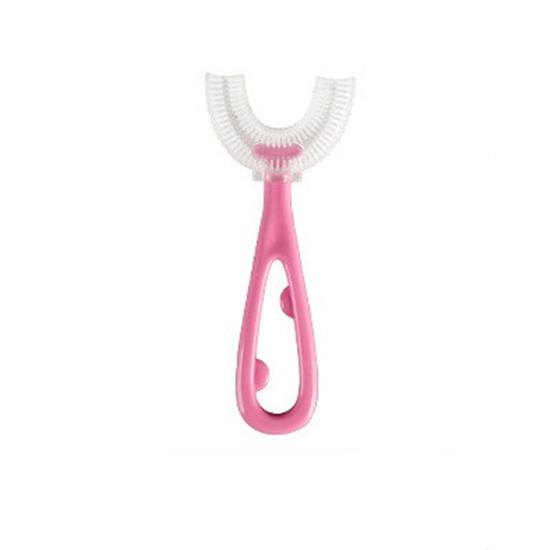 Children U-Shape Toothbrushes Teeth Cleaning Brushes with Handle Silicone 2-12 Years Old Kids Toothbrushes Oral Care