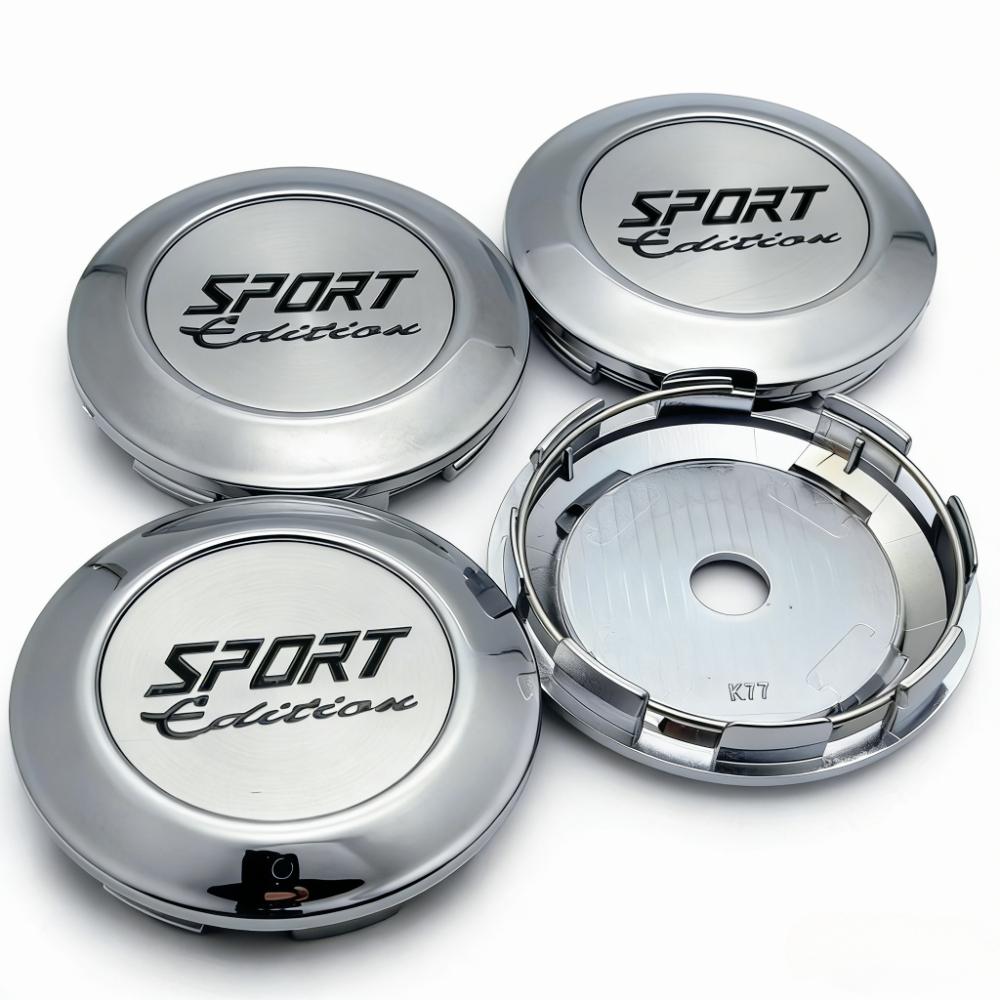 4pcs 77MM Clips 72MM Sport Edition Logo Badge Emblem Car Wheel Center Caps Rim Hubcaps Dust Cover Wheels Hub Cap Car Accessories