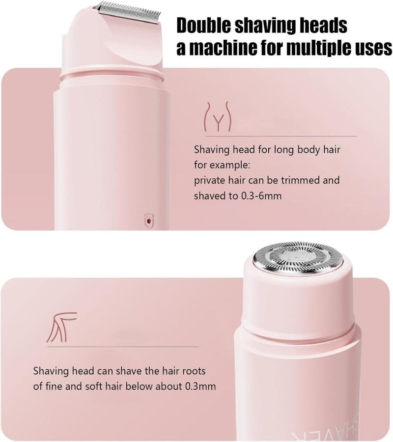 Xiaomi 2-in-1 Wireless Rechargeable Electric Shaver, Suitable for Women - Dual Head Bikini Trimmer, Suitable for Both Dry and Wet Use