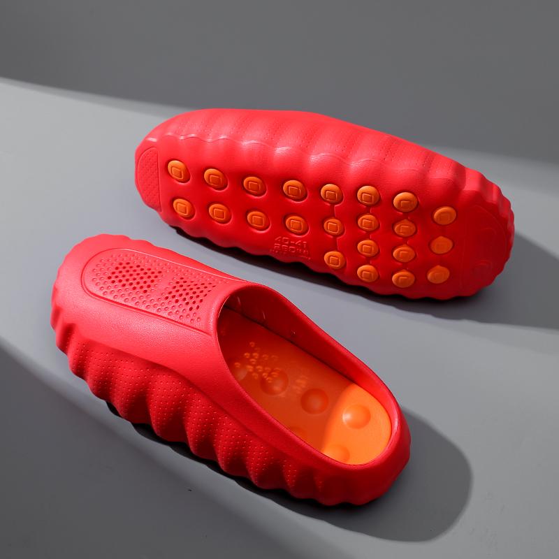 Nuevas Pantuflas para Mujer de Exterior Suaves con Suela Gruesa Chanclas Sandalias Transpirables para Hombre Antideslizantes Pantuflas de Baño Sandalias de Playa de Verano