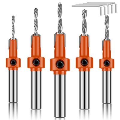 Ρυθμιζόμενο εξάγωνο στέλεχος HCS Woodworking Countersink Drill Bit Router Bit Screw Extractor Remon Demolition για φρέζα ξύλου
