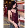 # Sisjuly# Hong Kong Style Sexy Gyaru Good to See Screaming Lines Hanging Design Beauty Back Cami Women Summer