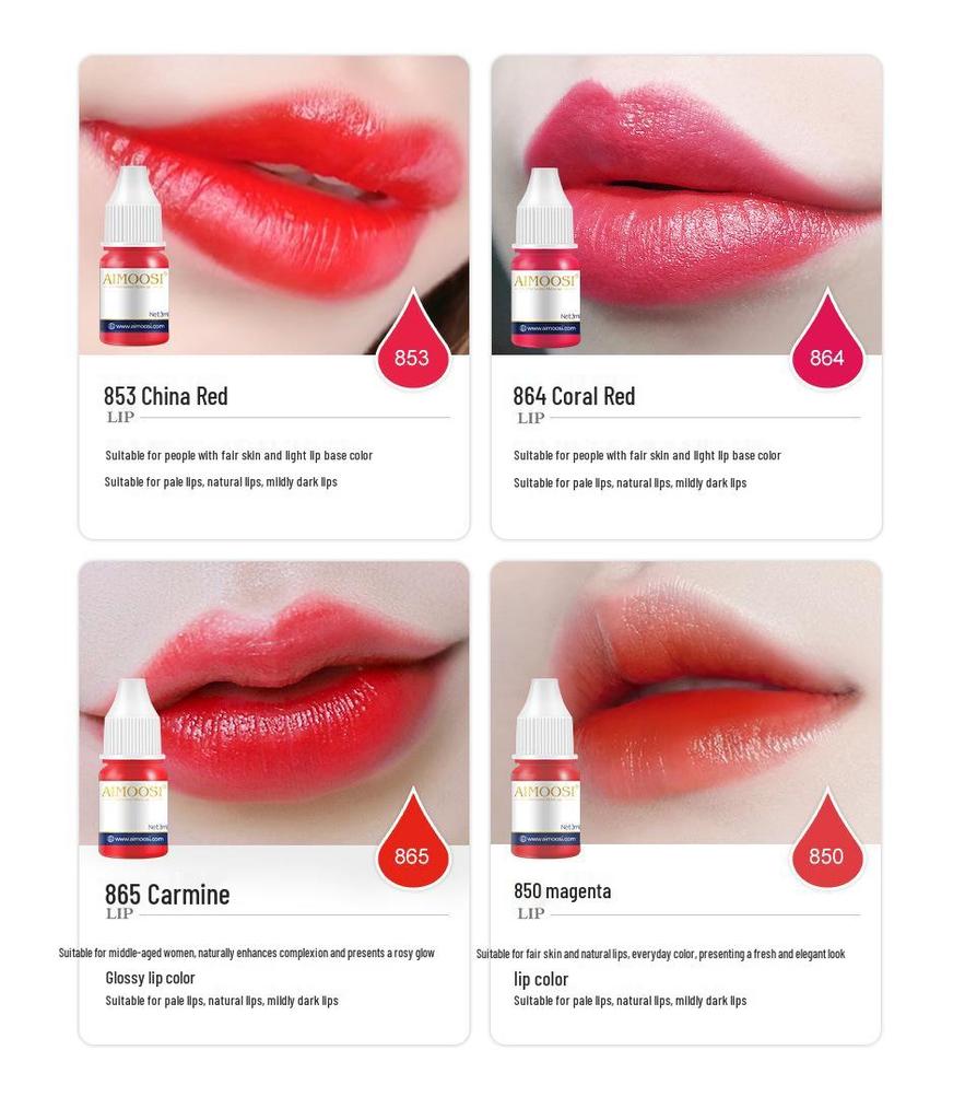 Semi-Permanent Makeup Pigment for Eyebrow Microblading and Lip Embroidery - Plant-Based Emulsion