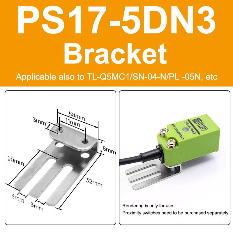 

M8M12M18M30 1-образный L-образный монтажный кронштейн с фиксированным основанием для датчика приближения фотоэлектрического переключателя
