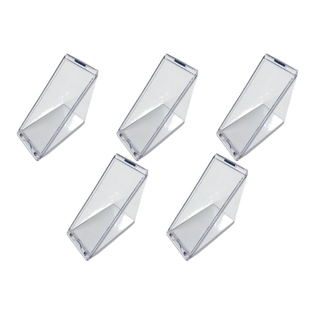 10-1pc Triangle Sandwich Container Reusable Cake Holder Cheese Cake Container Leak-Proof Clear Food Wedge Box for Fruit Cake