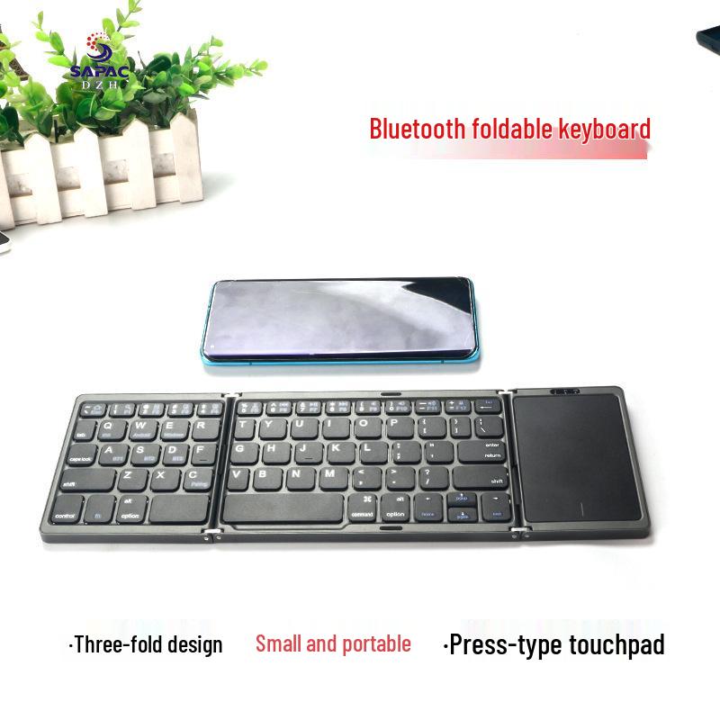 Ultra-thin Bluetooth Folding Keyboard for Business and Tablets