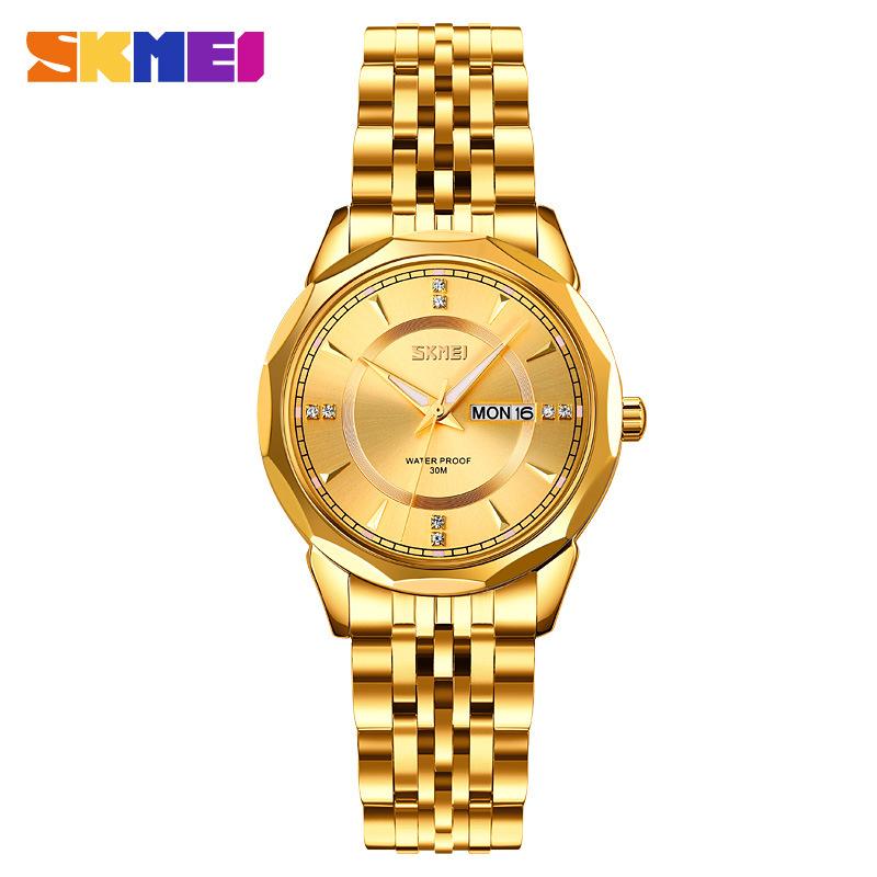 Damenuhr rund großes Zifferblatt wasserdicht Quarz Uhr leichter Luxus Nische High-End Damenuhr