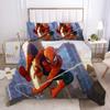 Marvel Comics Spider-Man Set Biancheria da Letto Anime Copripiumino 1009 Poliestere Adatto per Bambini e Adulti Set da 3 Pezzi