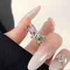 Original Design Diamond-Set Zircon Butterfly Open Ring Cold Wind Advanced Sense French Personality Light Luxury Niche