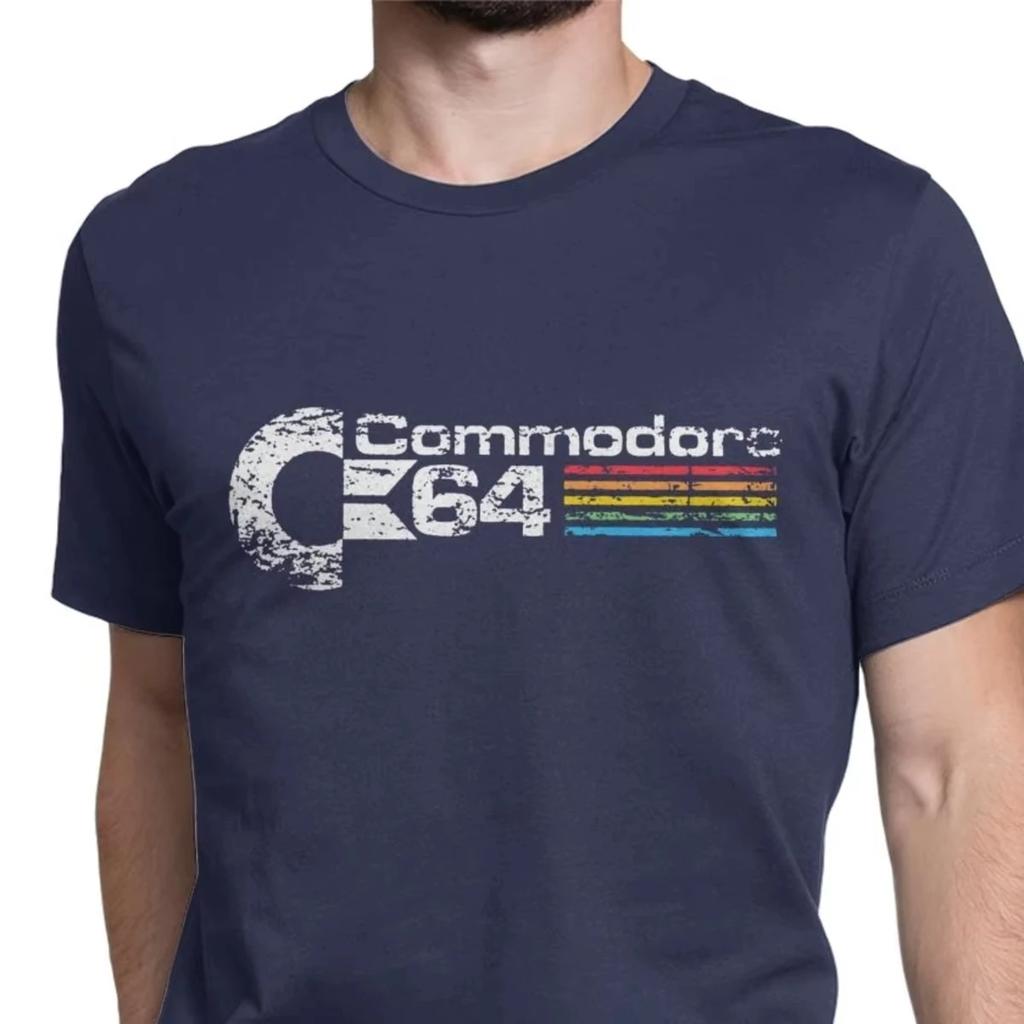 Pure Cotton Commodore 64 T Shirt Retro Amiga Computer Eco Friendly Comfortable Fabric Geek Nerd 2D Tshirt O Neck