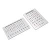 2pcs Braille English Alphabet Numbers and Punctuation Board with Sturdy Raised Dots Braille Learning Tool for Braille