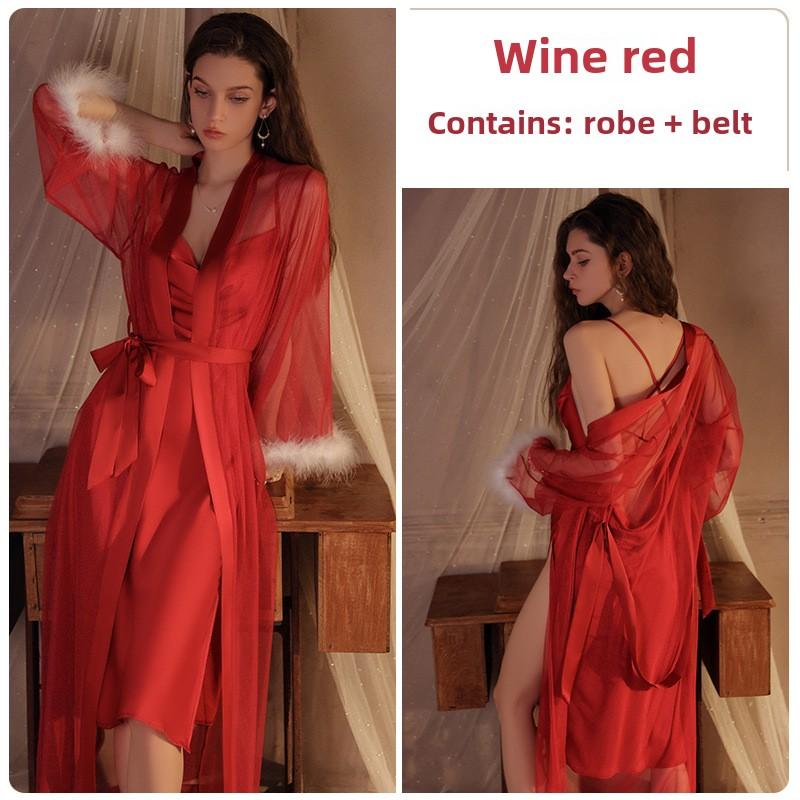 Long Pajamas Casual Sleeveless Backless Temptation Suspender Pajamas Loungewear Set