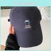 Summer Cute Dolphin Embroidered Cap For Girls Sunshade Breathable Cotton Hat