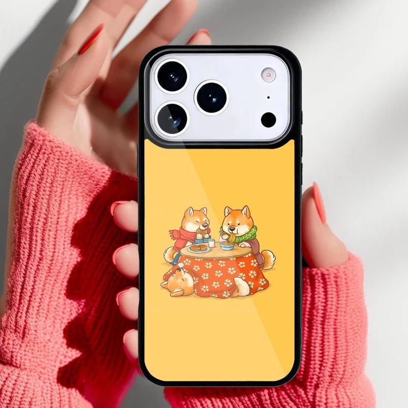 Shiba Inu Cute Cartoon Art Phone Case for iPhone 17 Air 16e 15 14 13 Pro Max Back Cover for 12 11 Pro Coque