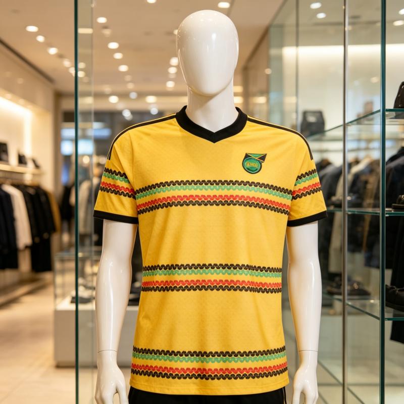 Μόδα Τζαμάικα 2026 Καλοκαιρινή Μπλούζα T-shirt Ποδοσφαίρου Ανδρική Ενηλίκων Γρήγορου Στεγνώματος Διαπνέουσα Μπλούζα Φίλου Ποδοσφαίρου Οικογενειακές Παιδικές Μπλούζες