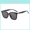 Retro Square Black Frame Sunglasses With Uv400 Protection For Outdoor Activities And Fashion Style