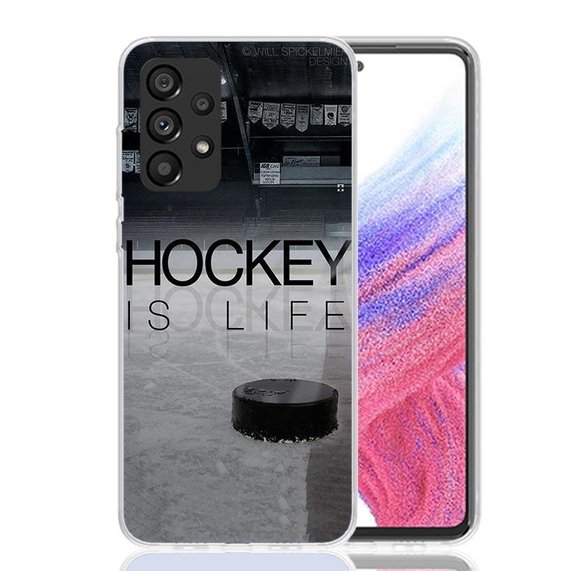 Ice Hockey Rink Sport Case Phone Cover for Samsung Galaxy A12 A22 A32 A42 A52 A72 A50S A51 A41 A31 A21S A40 A30S A20E A10 A70 A7