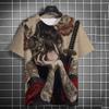 Tattoo Girl Pattern Men's T-Shirt Cartoon 3d Printed Oversized Sweatshirt For Men Bad Girl Harajuku Top Short Sleeve T Shirts