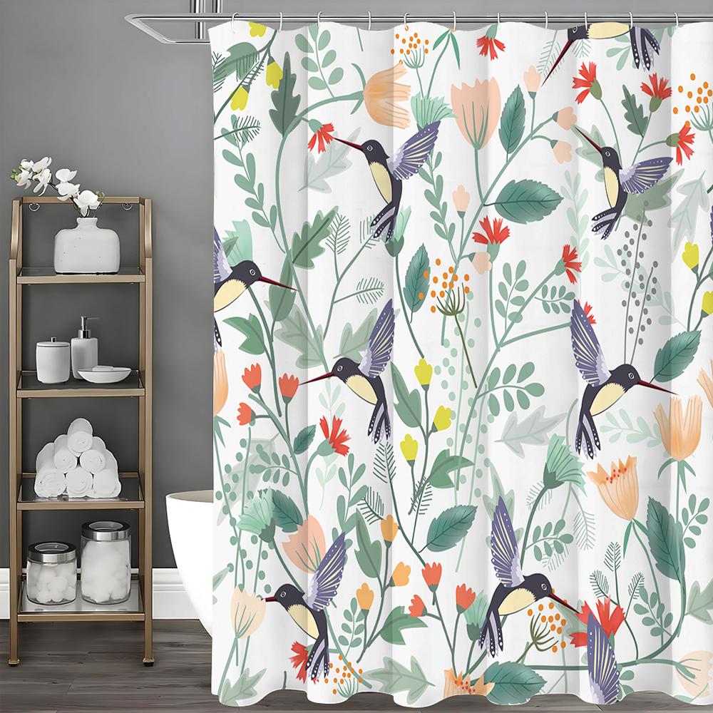 

Деревенская шторка для душа, Декоративная шторка для душа для ванной комнаты, Водонепроницаемая шторка для душа с крючками 90*180cm