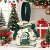 Christmas Canvas Drawstring Bag Christmas Candy Gift Packaging Bag Cartoon Handbag For Apple Diy  Year Xmas Home Party Supply