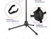Retractable Folding Microphone & Phone Tripod Stand for Live Streaming and Karaoke, Portable for Indoor/Outdoor Use
