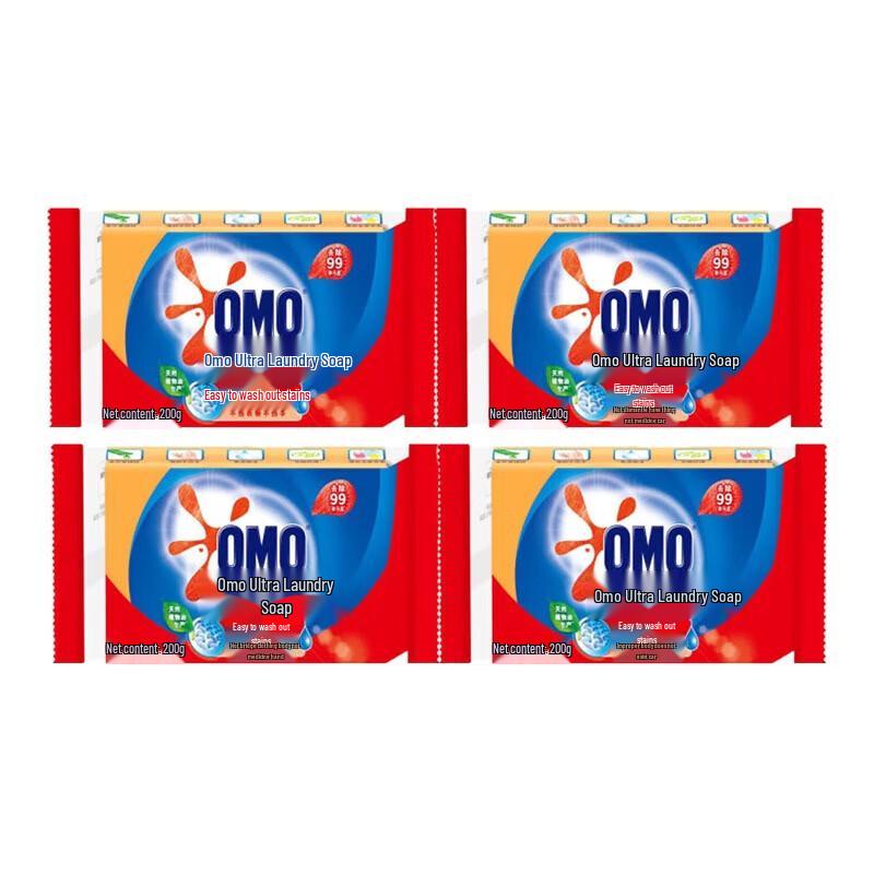 OMO 99 Super Efficacy Laundry Soap Bar 4-Pack