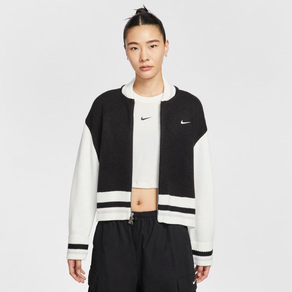 Nike W Cardigan Street Hv2495 010blk Sail XL