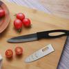 Ceramic Fruit Knife for Kitchen 3 4 5 Inch Black Blade Chef Knife with Sheath Utility Slicing Cooking Tool for Vegetable Rustproof Zirconig