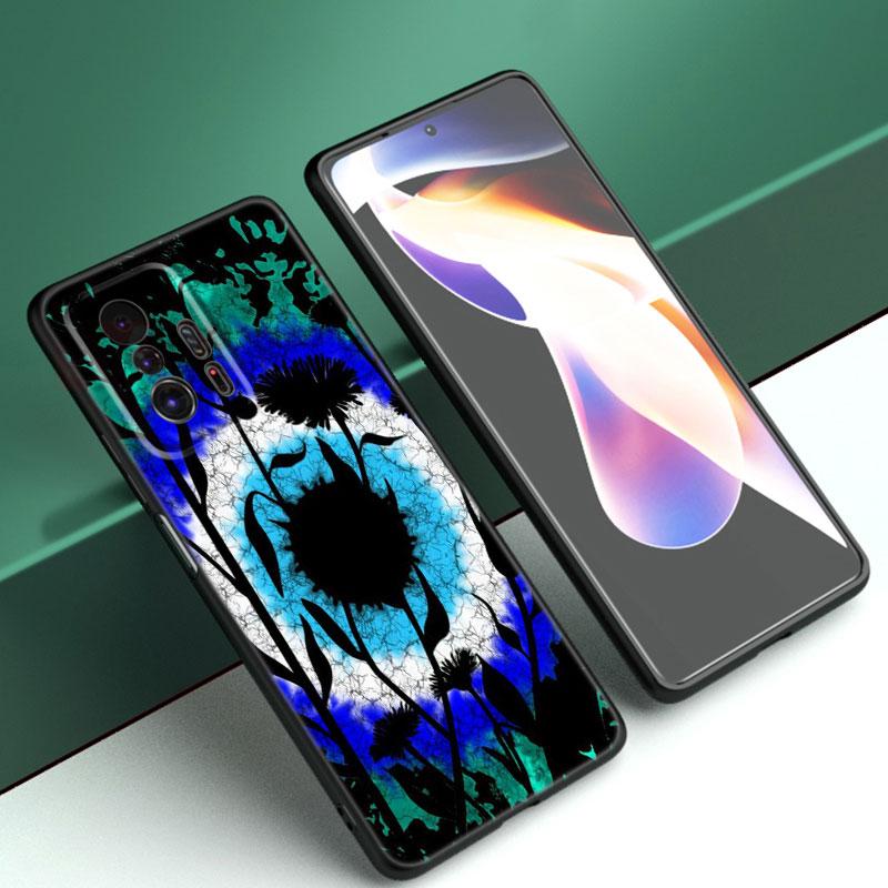 Blue Nazar Boncugu Evil Eye Phone Case For Xiaomi Mi A2 8 9 SE Note 10 10T 11 12 Lite 9T 11T 12S 12T Pro A3 6X 12X Black Cover