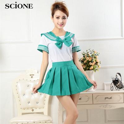 SCIONE Japanese Ukraine School Uniforms Anime COS Sailor Suit JK Navy Style Students Clothes Girls