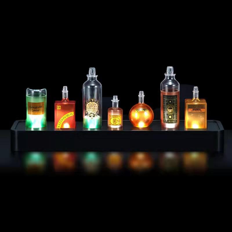 Magic Potion Bottle Decorative Light Voice Controlled Flash Color Light Collectibles Atmosphere Kids Toy Gift