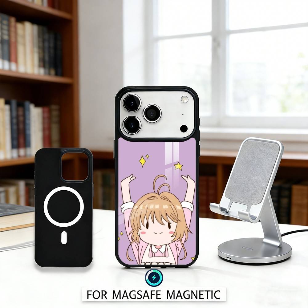 

Card C-Captor Anime S-Sakura Phone Case For iPhone 17,16,15,14,13,12,Pro,Max For Magsafe Magnetic Wireless Charging iPhone12PROMAX