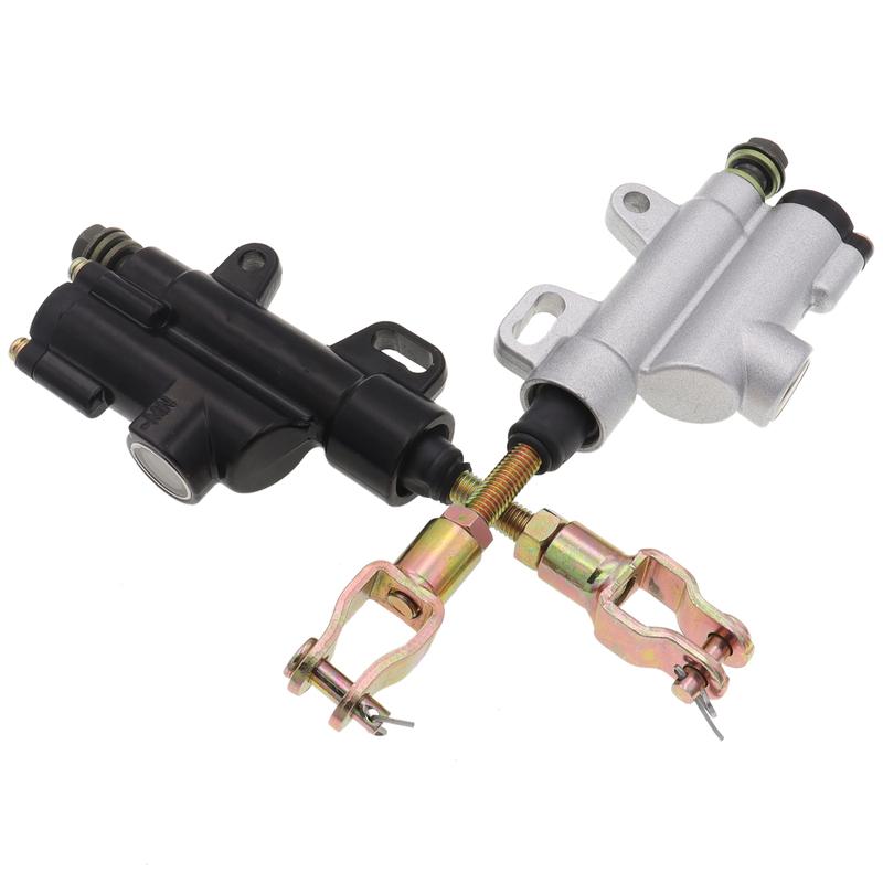 Black Silver Aluminium alloy Universal Rear Brake Master Cylinder Caliper Pump for Motorcycle Pit Dirt Bike ATV