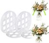 Silicone Flower Arranger: 2 Pack Reusable Floral Grid - Stem-Friendly Vase Holder for Fresh Faux Dried Blooms - Waterproof Floral Frog Centerpiece