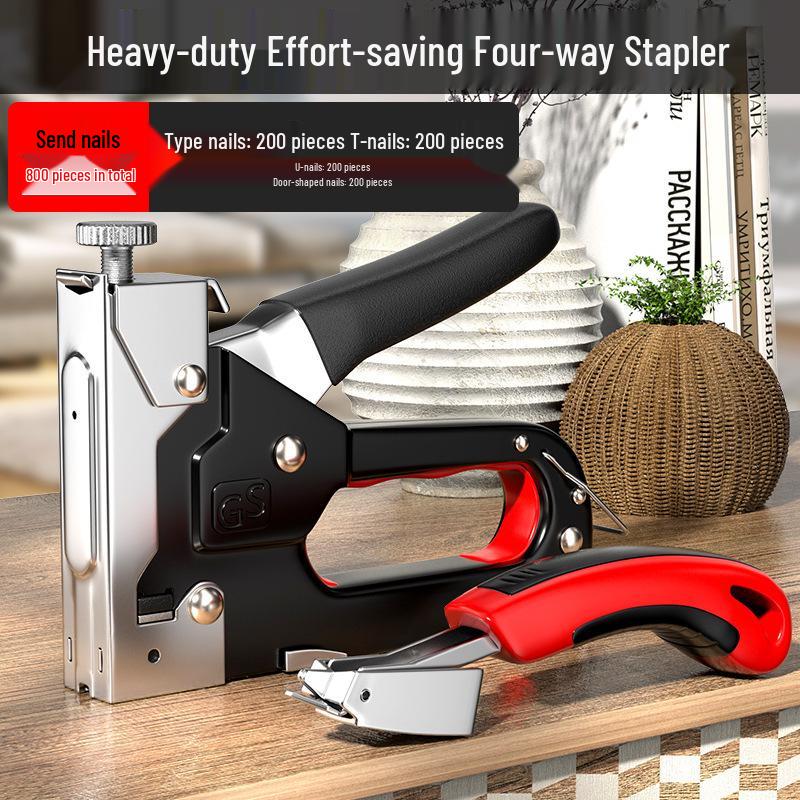 Martin U-Shaped Manual Nail and Staple Gun for Woodworking and Bookbinding