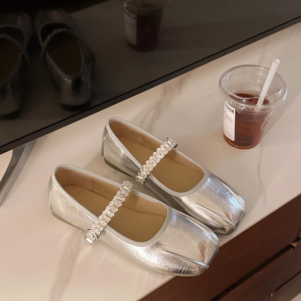 Beautiful Skirt Ballet Mary Jane Single Shoes Women's 2025 Spring and Autumn New Flat French Small Leather Shoes Women's