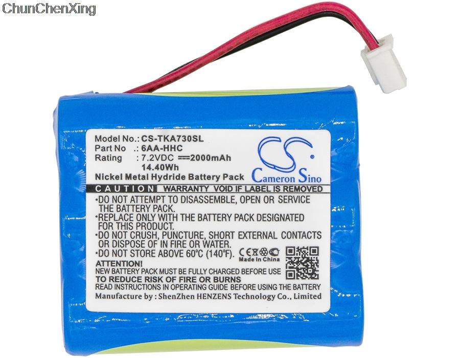 

Cameron Sino 2000mAh Speaker Battery 6AA-HHC for TDK Life on Record A73, Life on Record A73 Boombox