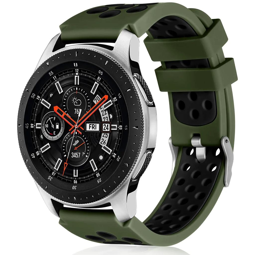 Correa Original para Samsung Gear S3 Frontier/Classic Galaxy watch 3 45mm 22mm Correa de Silicona para Samsung Galaxy Watch 46mm